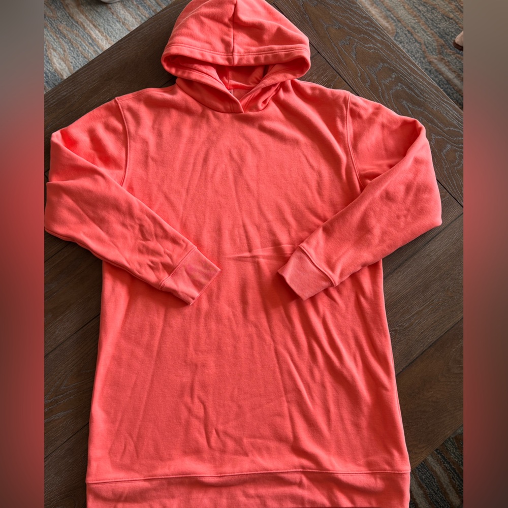 Like new Fabletics long Vibrant Coral Hoodie